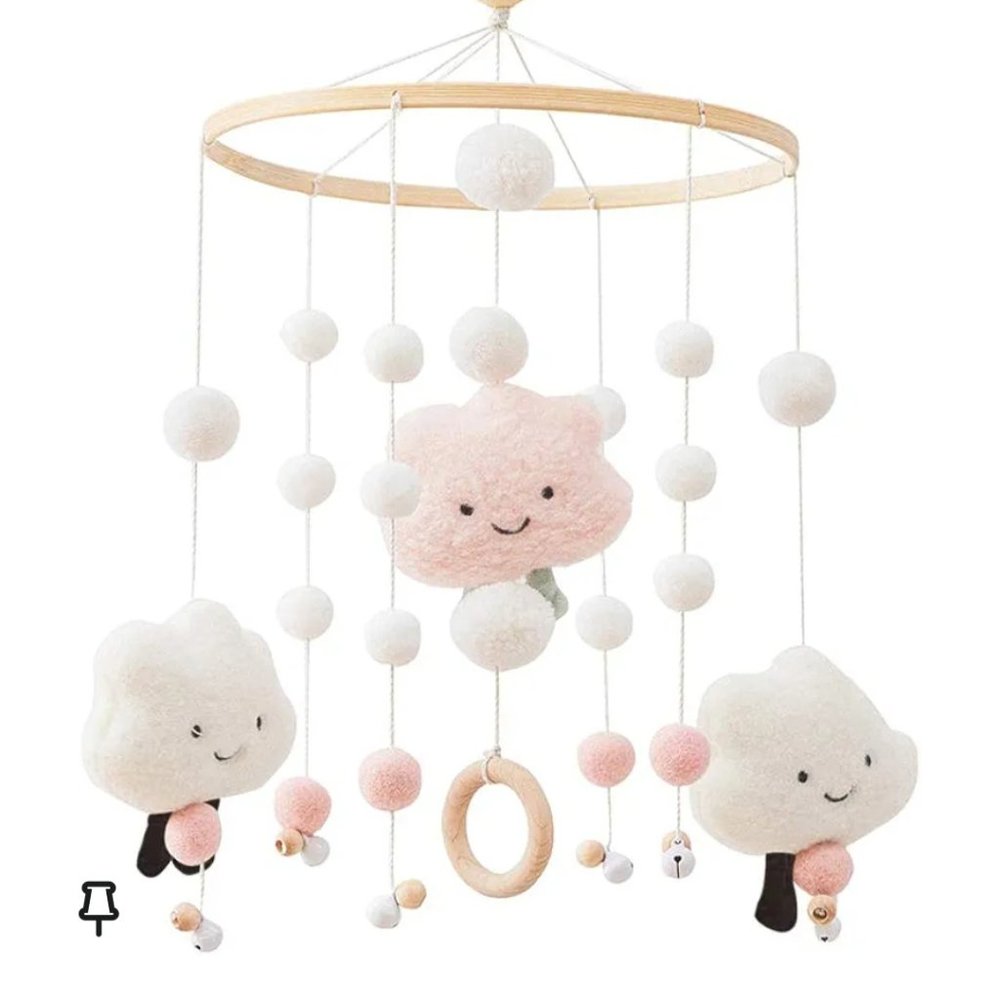 Baby Crib Mobile, Handmade Baby Mobile Infant Toy Hangi